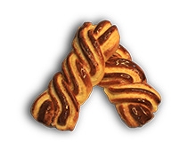 Rosca folhada de coco